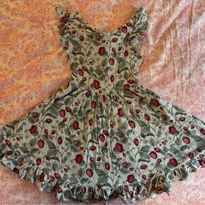Posh Peanut Strawberry Print Kids Dress